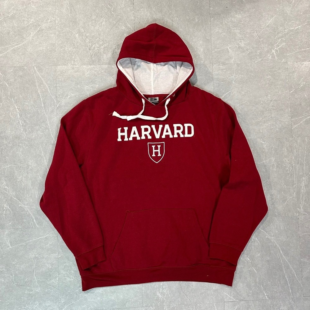 Stadium Athletics Harvard University Hoodie Mens XXL Burgundy Maroon Pullover